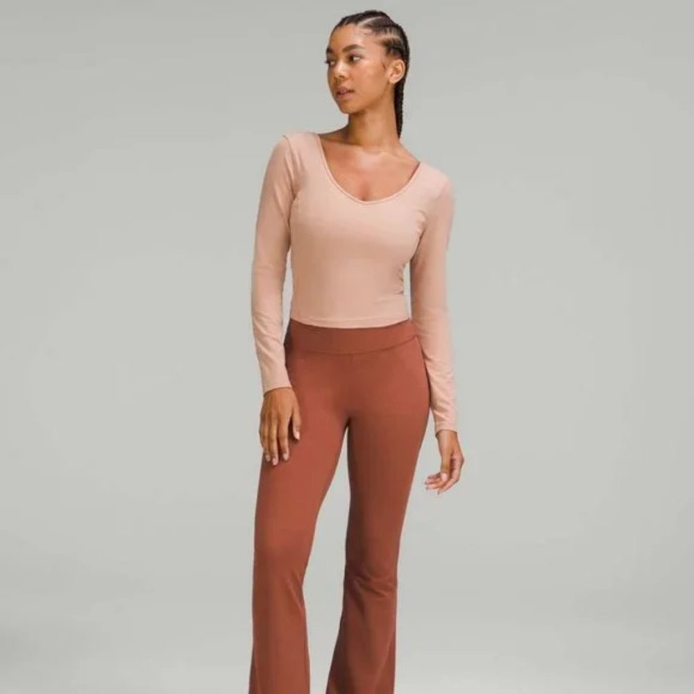 Lululemon Align Long Sleeve Shirt Pink Clay
